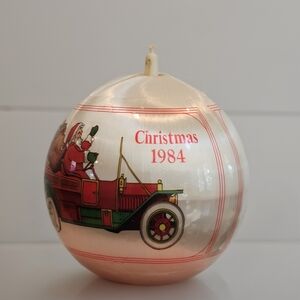 Vintage Christmas 1984 Ornament with Santa Design